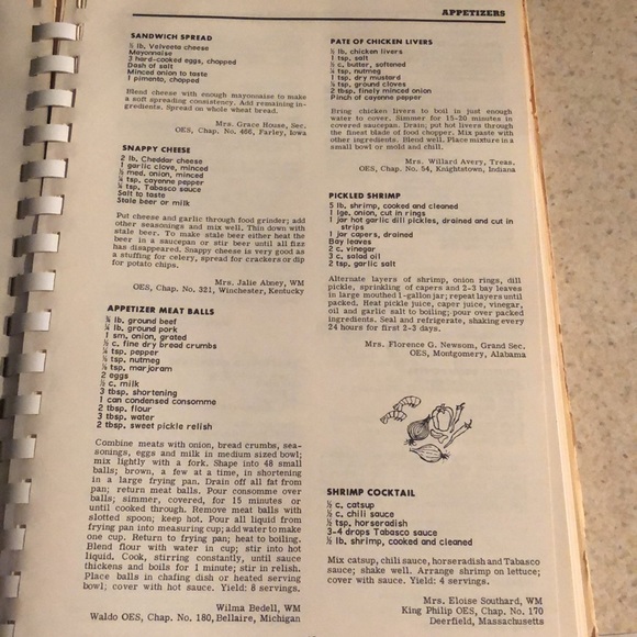Vintage Favorite Eastern Star Recipes. Olde Family Favorites including menus. - Picture 4 of 11